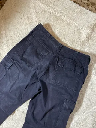 Pantalones cargo Y2K parachute rectos