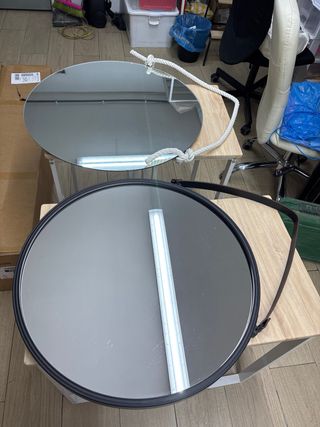 Espejo Redondo Negro 55cm