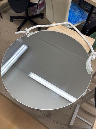 Espejo Redondo Negro 55cm