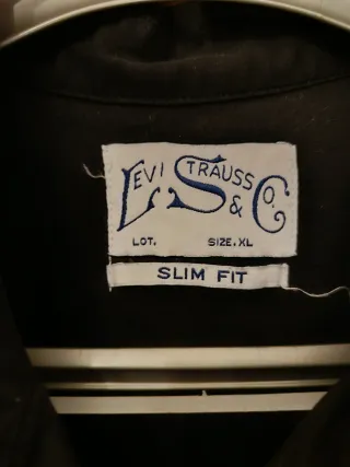 Camicia Levi's Uomo Slim Fit L Nera