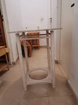 Mesa camilla redonda blanca