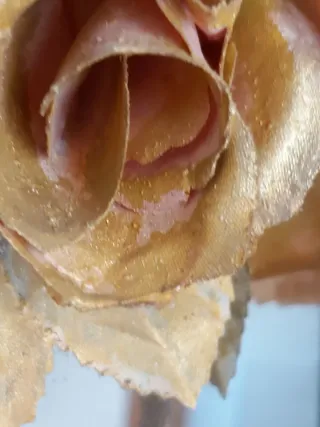 Specchio da parete artigianale dorato