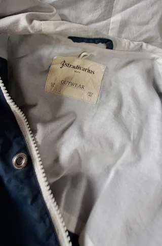 Chaqueta azul Stradivarius hombre