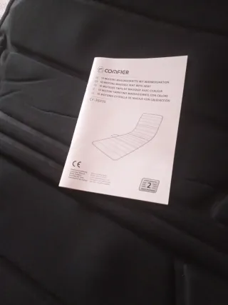 Colchoneta de  masaje con calor 10 motores