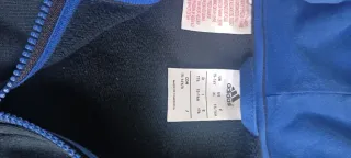 Chándal Adidas  original Negro  Azul y turquesa.