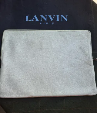 LANVIN POUCH BOLSO PIEL UNISEX ORIGINAL LUJO