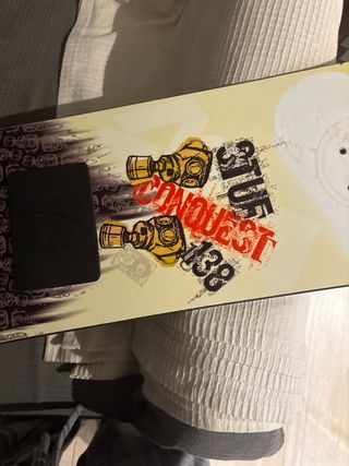 Tabla de Snowboard con Fijaciones