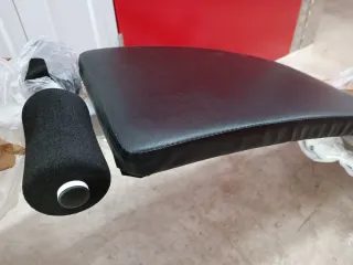 Banco de musculación y pesas plegable