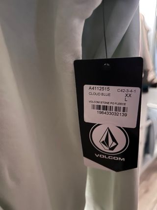 Sudadera Volcom Cloud Blue con etiqueta