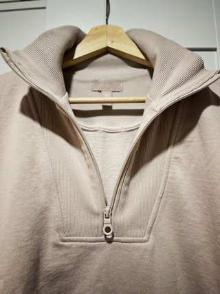 Sudadera beige mujer