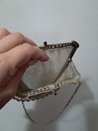 Bolso de plata antiguo