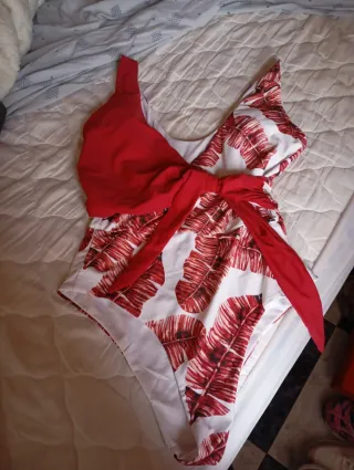 Bañador XL Rojo y Blanco