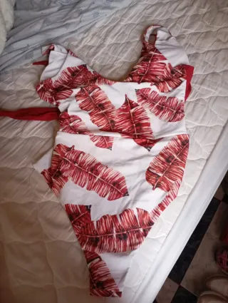 Bañador XL Rojo y Blanco