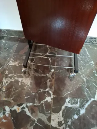 Galán de noche vintage madera y metal