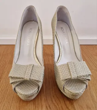 Zapatos de novia, boda, fiesta Rosa Clara