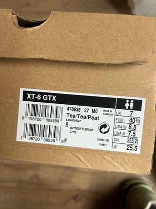 Zapatillas Salomon XT6 Gore-Tex Tea/verde