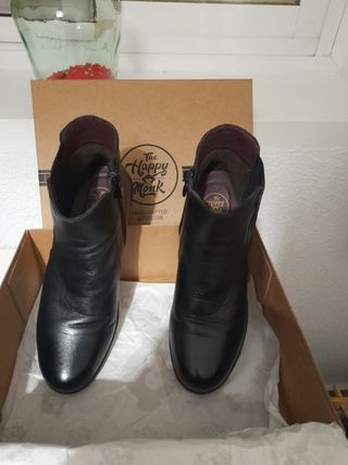 Botines The Happy Monk piel negros talla 39