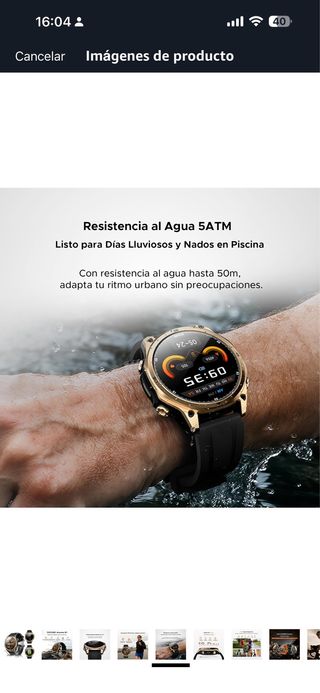 DOOGEE Reloj Inteligente Militar Táctico
