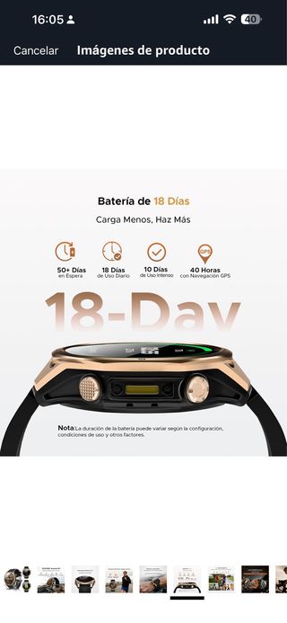 DOOGEE Reloj Inteligente Militar Táctico