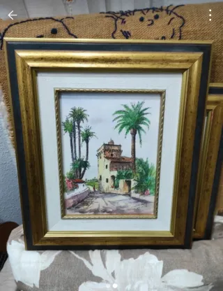 Cuadro Elche Marco Dorado