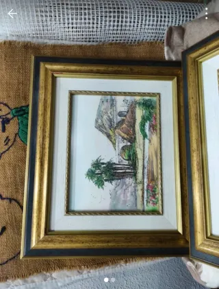 Cuadro Elche Marco Dorado