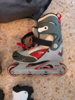 Patines en línea Rollerblade + protecciones