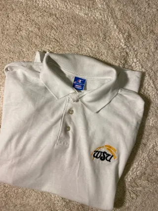 Polo Champion Blanco Retro Vintage