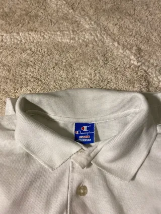 Polo Champion Blanco Retro Vintage