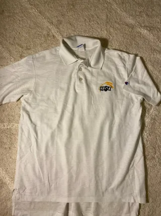 Polo Champion Blanco Retro Vintage