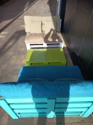 Muebles de Palets con Cojines