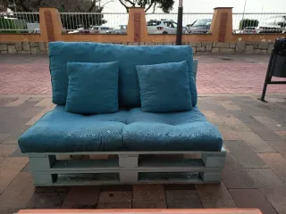 Muebles de Palets con Cojines