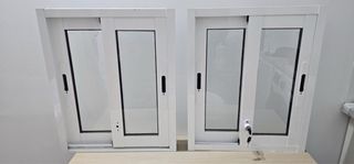 2 Ventanas Correderas Aluminio 50x60