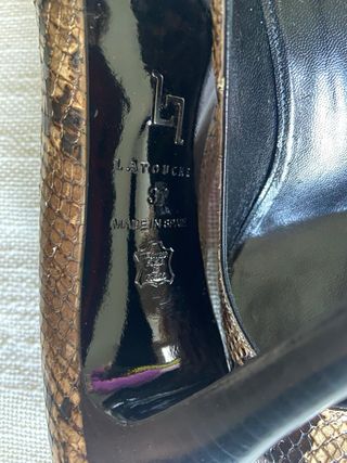 Zapatos de tacón LA TOUCHE piel serpiente