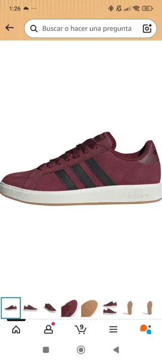 Zapatillas Adidas Burdeos