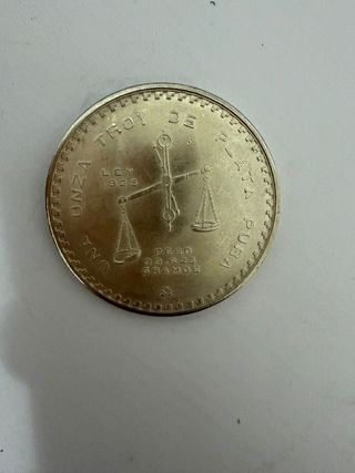 Moneda Plata 1 Onza Troy Balanza 1978