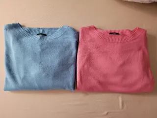 Conjunto 2 Jerséis Mujer Tezenis Azul y Rosa.