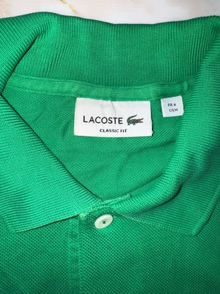 Polo Lacoste Originale Verde Classic Fit Taglia M