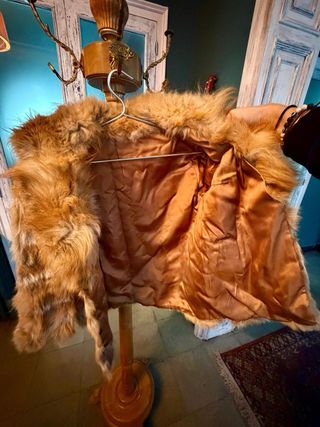 Chaqueta Piel Zorro Vintage Multicolor