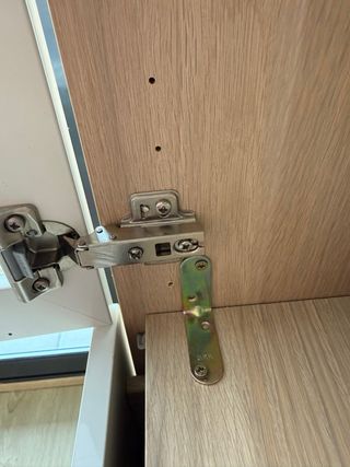 Vitrina Ikea Blanca y Madera +Mueble Tv ikea