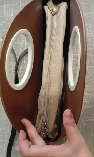 Borsa O bag Nocciola e Bronzo