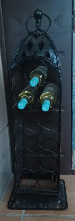 BOTELLERO DECORATIVO DE FORJA