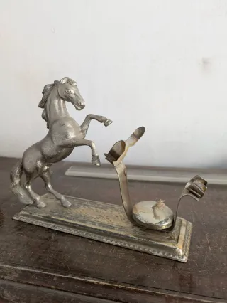 Calienta copas vintage caballo metal