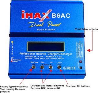 IMAX B6AC CARICABATTERIE VELOCE BATTERIE LIPO DRON