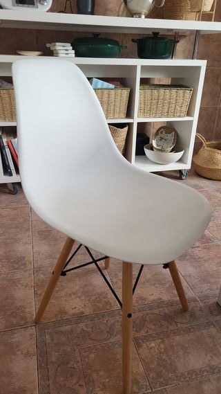 Pack 4 Sillas Nórdicas Blancas