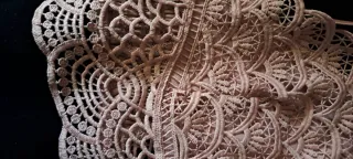 Top encaje rosa empolvado talla l.xl A.estrenar