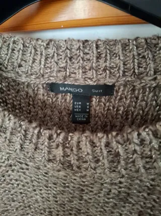 Jersey con  Lurex  MangoMarrón