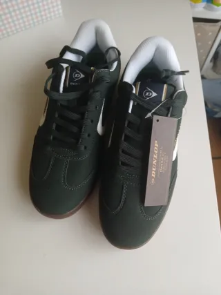 Zapatillas Dunlop Verdes y Blancas