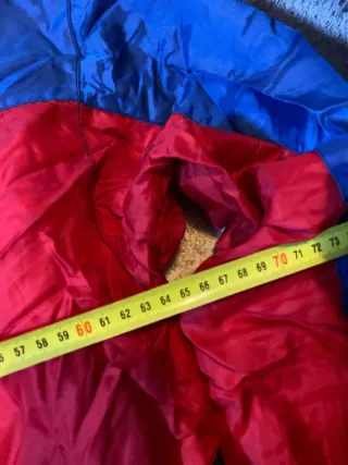 Cortavientos Y2K Retro Deportivo Azul Rojo