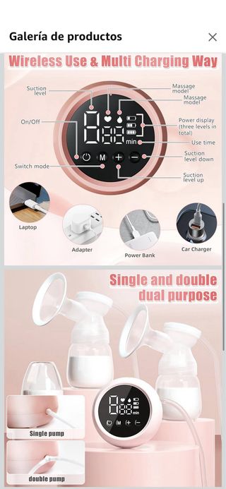 Sacaleches Eléctrico Doble Anluomania