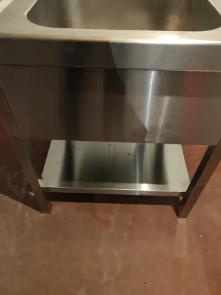 Lavabo industrial de acero inoxidable